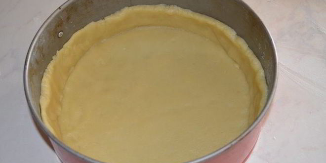 Рецепт песочный творожник с яблочной начинкой