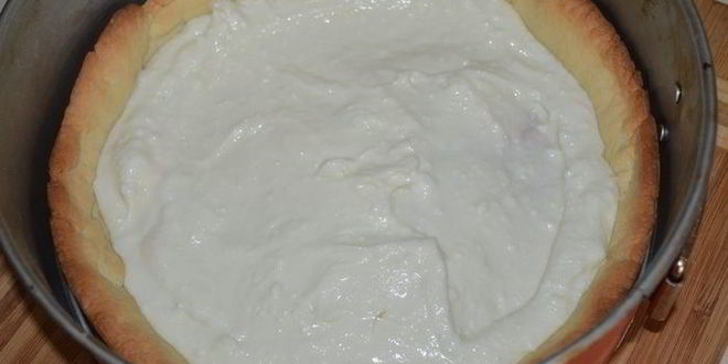 Рецепт песочный творожник с яблочной начинкой