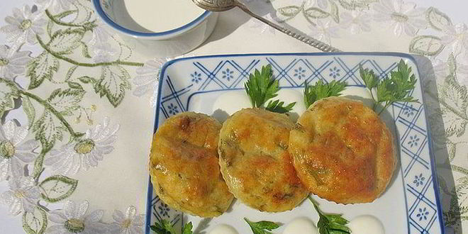 Рецепт соленые сырники с зеленью, запеченные в духовке
