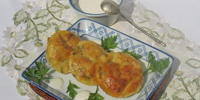 Рецепт соленые сырники с зеленью, запеченные в духовке