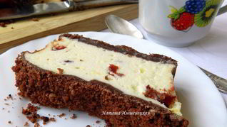 Рецепт Сырник с клюквой и шоколадным штрейзелем