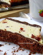 Сырник с клюквой и шоколадным штрейзелем