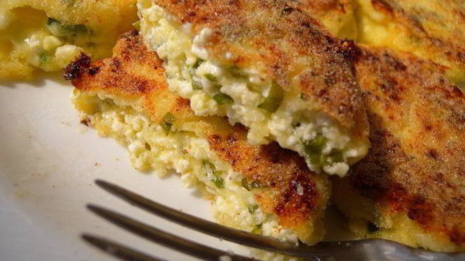 Рецепт Сырники с твердым сыром и зеленью