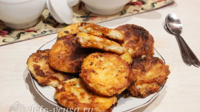 Рецепт Сырники с вареной сгущенкой