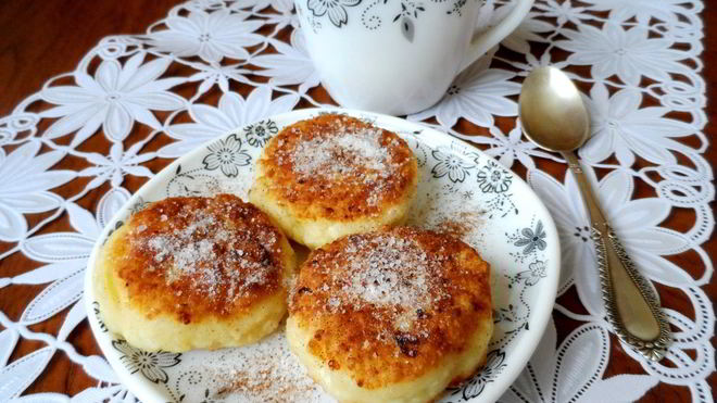 Рецепт Сырники с яблоками