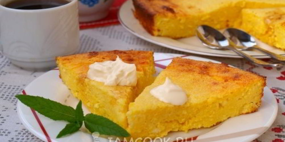 Рецепт творожник с манкой