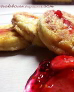 Ванильные сырники с хурмой