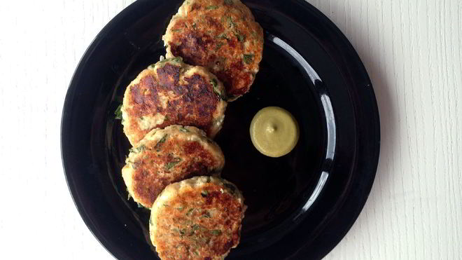 Рецепт Здоровые сырники с зеленью