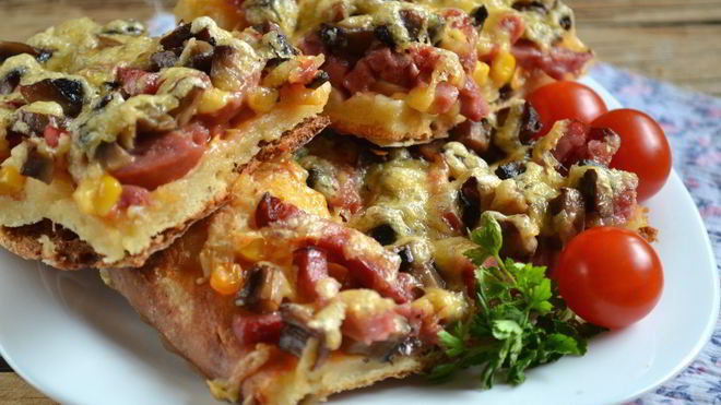 Рецепт Бездрожжевое тесто для пиццы на молоке