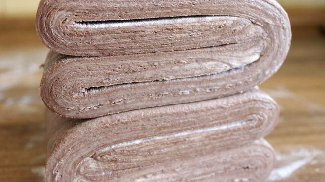 Рецепт Шоколадное слоеное тесто