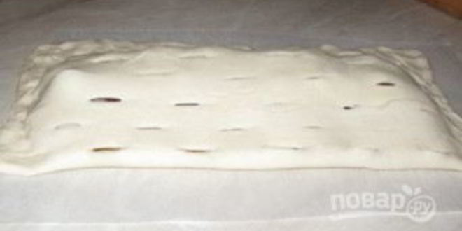 Рецепт слоеное бездрожжевое тесто с вишней