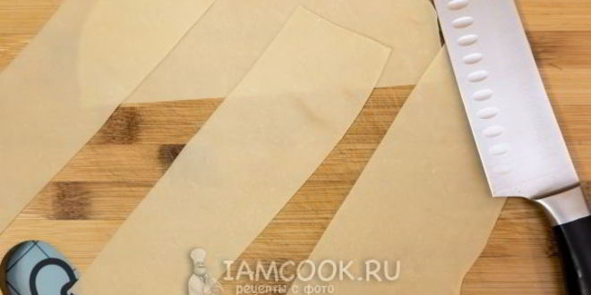 Рецепт тесто для лапши на воде