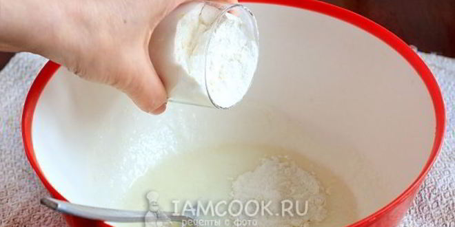 Рецепт тесто для пирогов на кефире без дрожжей