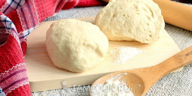 Рецепт тесто для пирогов на кефире без дрожжей