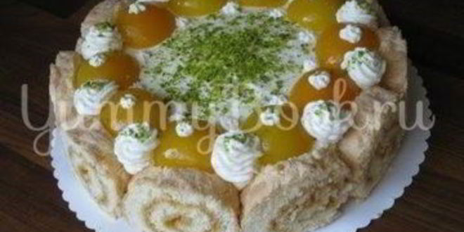 Рецепт абрикосовый торт с кремом из маскарпоне