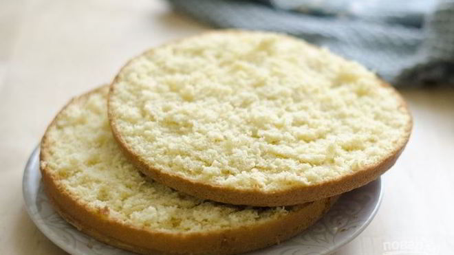 Рецепт Бисквит для торта из мастики