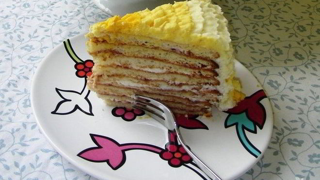 Рецепт Бисквит Молочная девочка