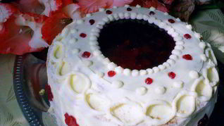 Рецепт Бисквитный торт Вишневый соблазн