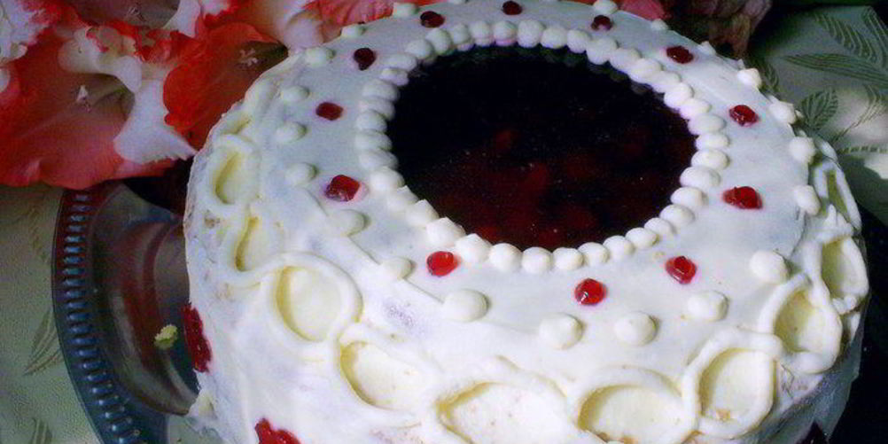 Как приготовить бисквитный торт вишневый соблазн