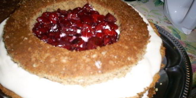 Рецепт бисквитный торт вишневый соблазн