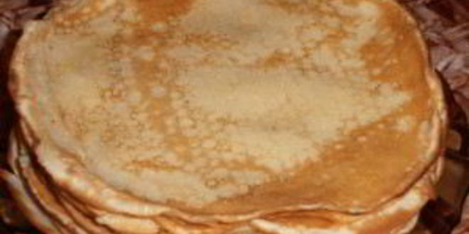 Рецепт блинный торт с фруктами