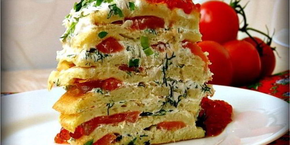 Рецепт блинный торт букет роз