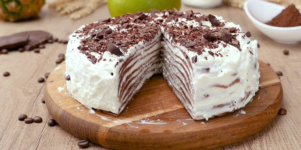 Как приготовить блинный торт со сливочно-сырным кремом