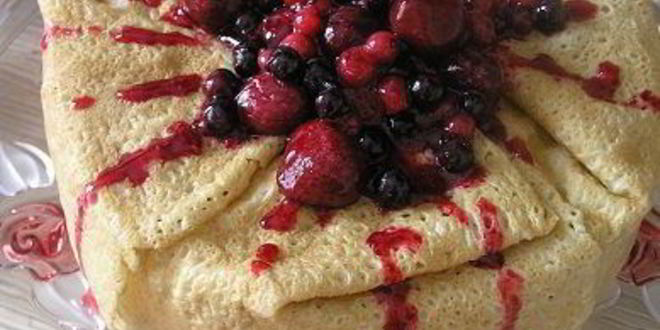 Рецепт блинный торт вишня и грейпфрут