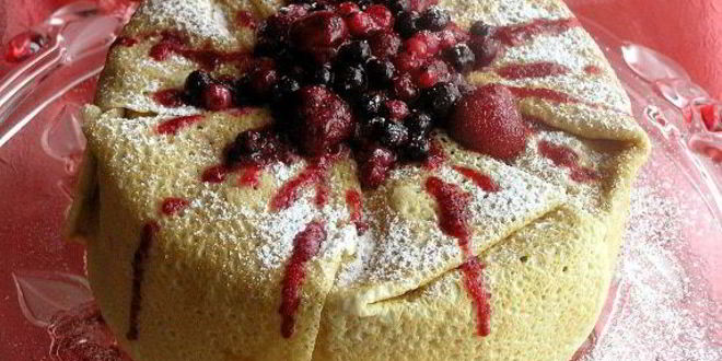 Рецепт блинный торт вишня и грейпфрут