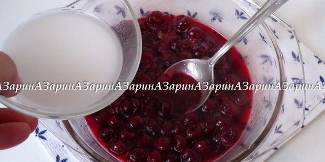 Рецепт черемуховый блинный торт с вишневым соусом