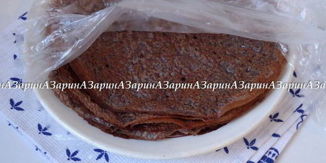 Рецепт черемуховый блинный торт с вишневым соусом