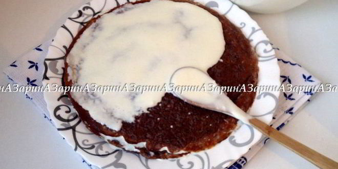 Рецепт черемуховый блинный торт с вишневым соусом