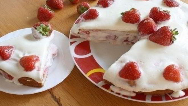 Рецепт Домашний торт Клубника