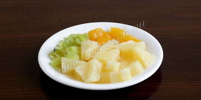 Рецепт фруктовый торт на японском бисквите