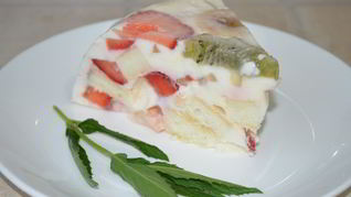 Рецепт Фруктовый торт с желатином