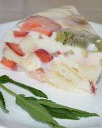 Фруктовый торт с желатином