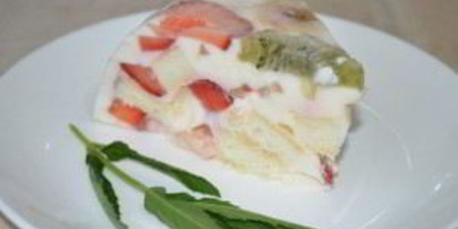 Рецепт фруктовый торт с желатином