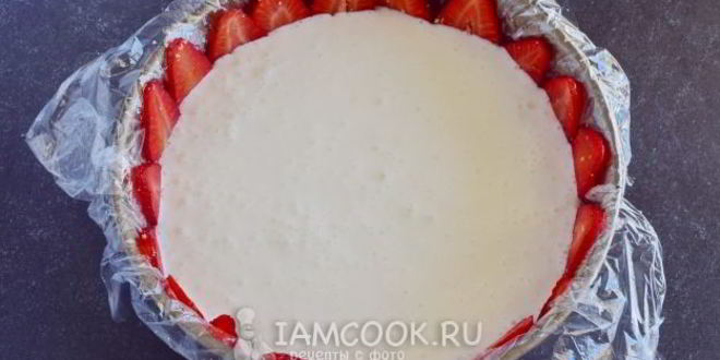 Рецепт клубничный торт без выпечки