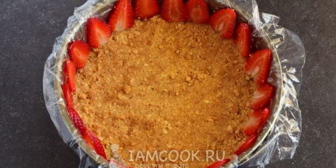 Рецепт клубничный торт без выпечки