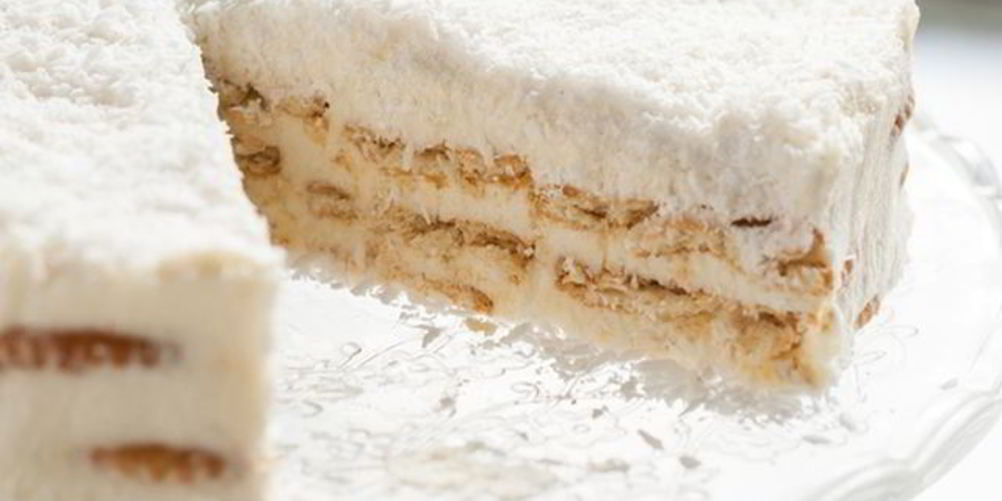 Как приготовить кокосовый торт с печеньем