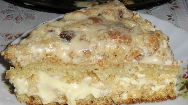 Рецепт Легкий и вкусный тортик на кефире