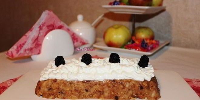 Рецепт ленивый яблочный торт