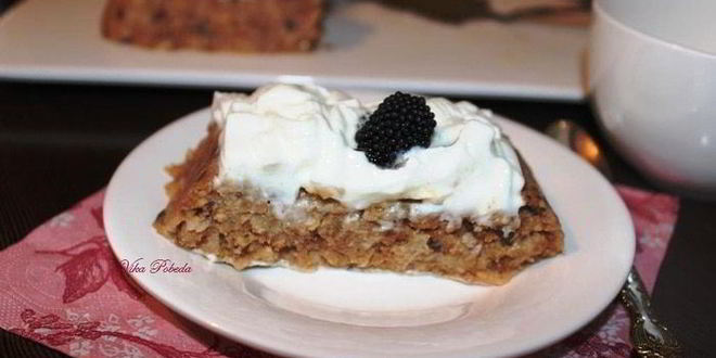 Рецепт ленивый яблочный торт