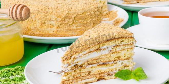 Рецепт медовик на сковороде