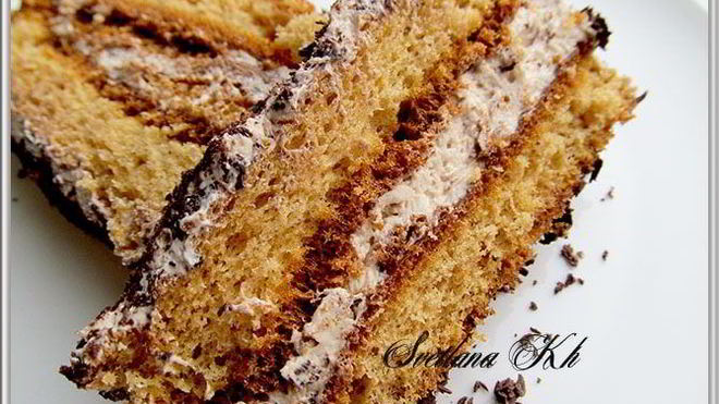 Рецепт Медовик Осенний в шоколадной крошке