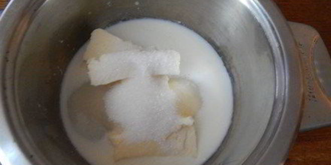 Рецепт молочный торт с карамелью и шоколадом