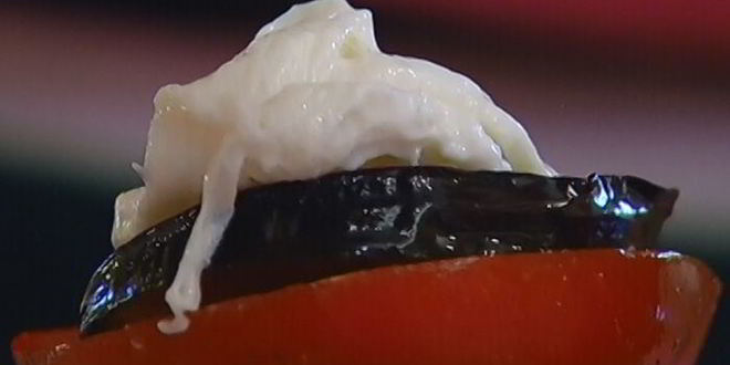 Рецепт наполеон из овощей и сыра буррата