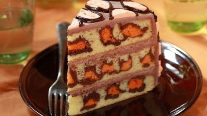 Рецепт Оригинальный Леопардовый торт