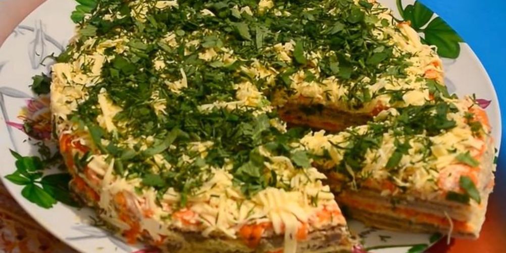 Как приготовить селедочный торт на вафельных коржах