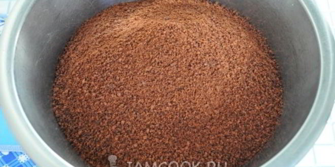 Рецепт шоколадная колбаска из бисквитной крошки